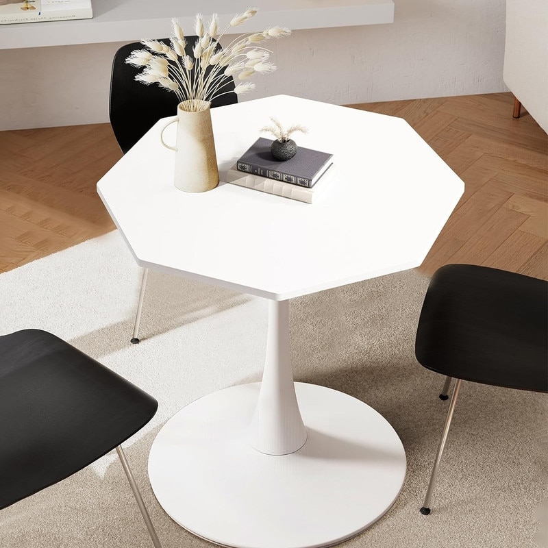 Grondin Modern Minimalism Style 31.5" Octagonal Dining Table with MDF